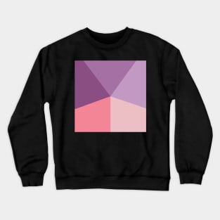 Abstract Lines Of Soft Pink and Purple Crewneck Sweatshirt